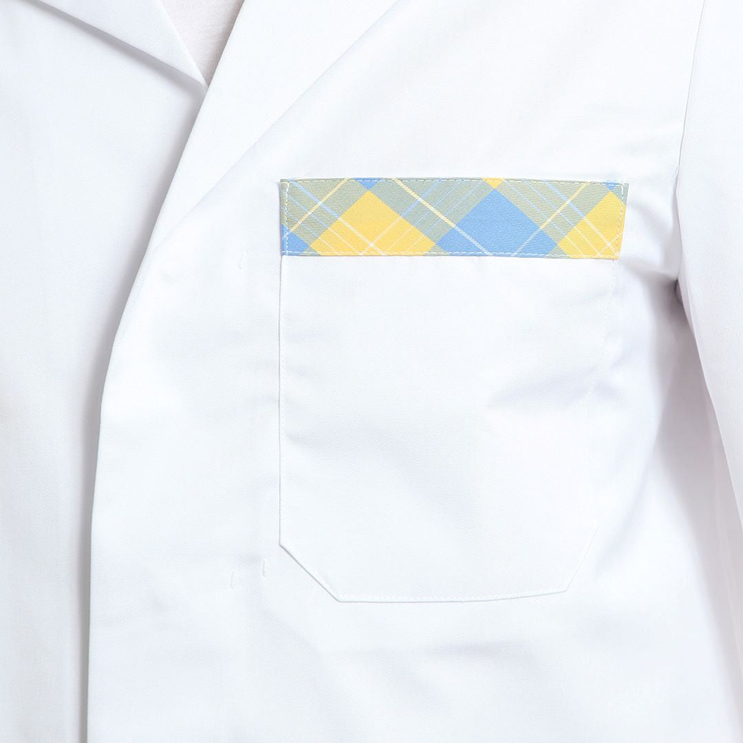 Мъжка манта, 11967 SKY BLUE-YELLOW CHECK, от WEITBLICK | РАБОТНИ ОБЛЕКЛА от Mtex Professional