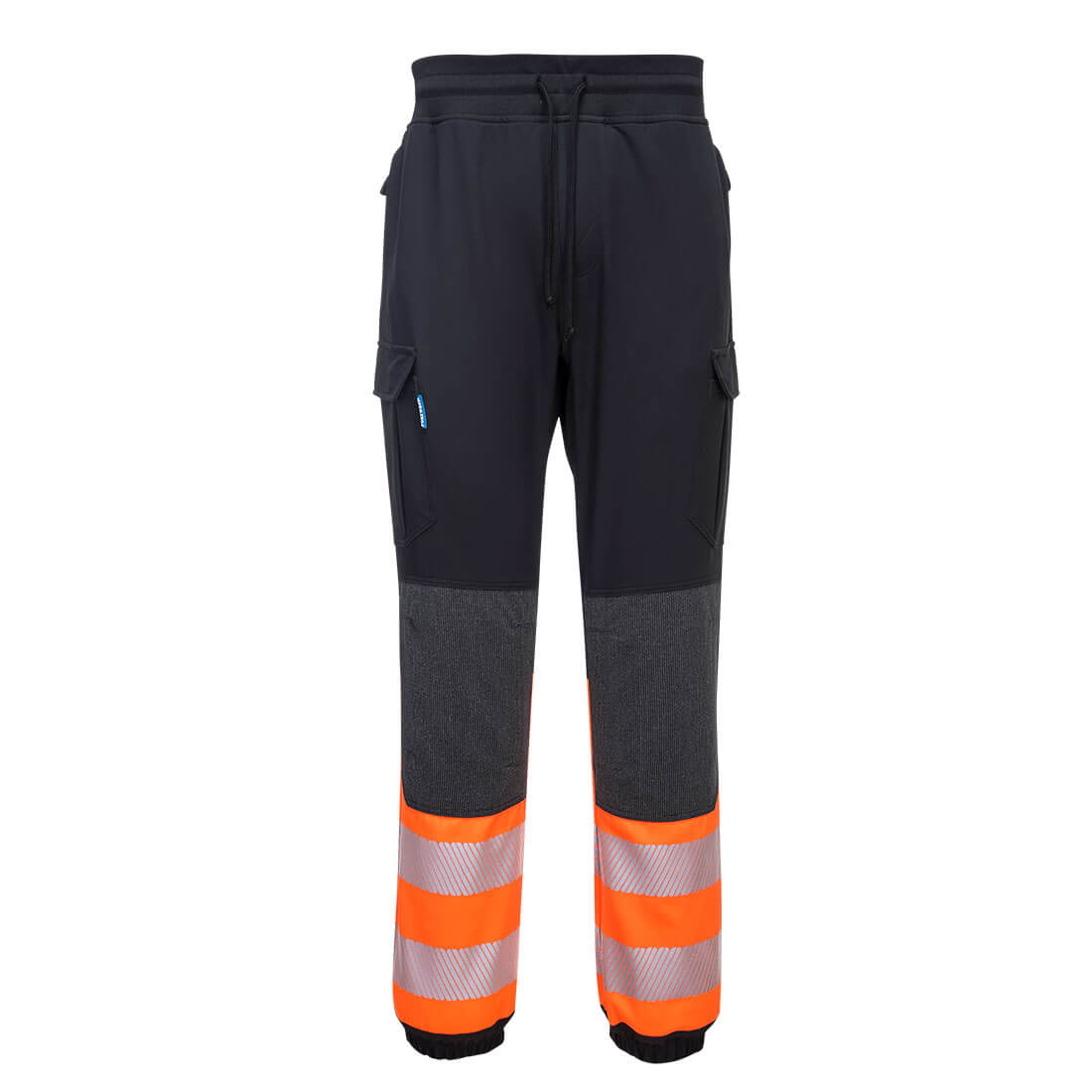 Панталон KX341 BLACK/ORANGE HI-VIS FLEXI, с връзки | РАБОТНИ ОБЛЕКЛА от Mtex Professional