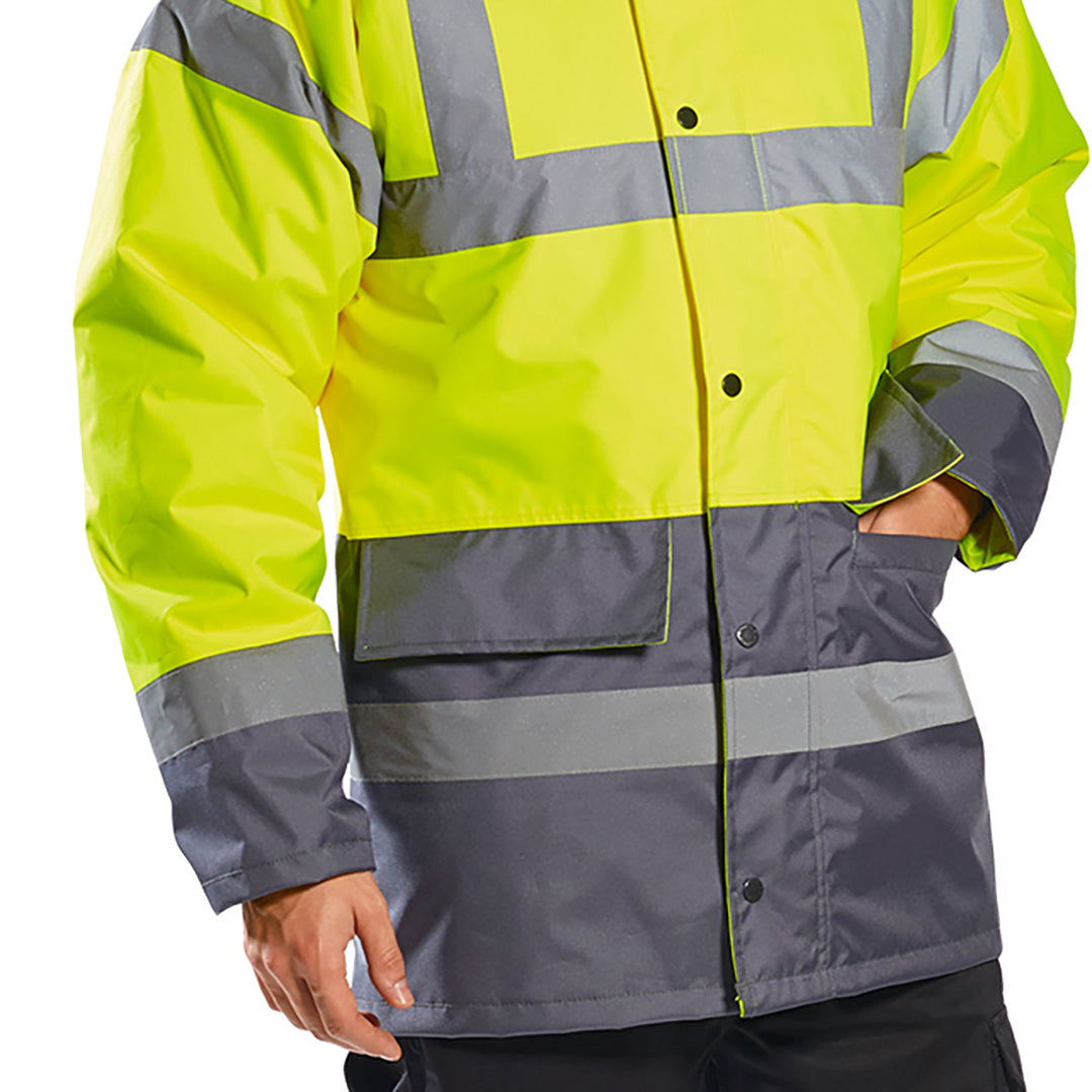 Яке, S466 YBR HI-VIS TRAFFIC, от PORTWEST, водоустойчиво, контрастно | Работни облекла от MTEX Professional