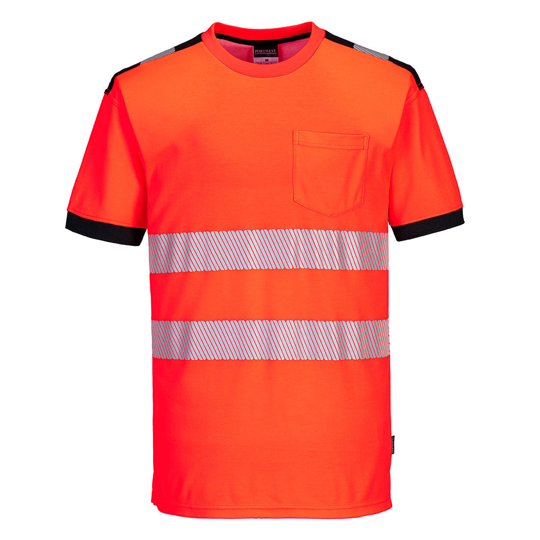 Тениска T181 RED PW3 HI VIS | РАБОТНИ ОБЛЕКЛА от Mtex Professional