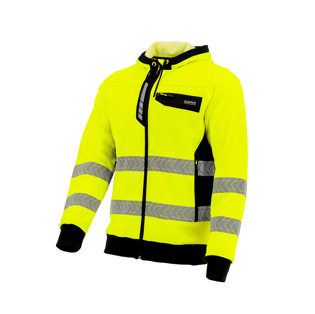 Суитчър с цип HI-VIS DROGOWIEC COMFORT YELLOW