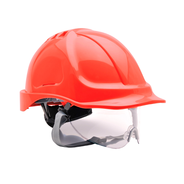 Каска, PW55 RER ENDURANCE, от PORTWEST, с прозрачен визьор | ЛПС