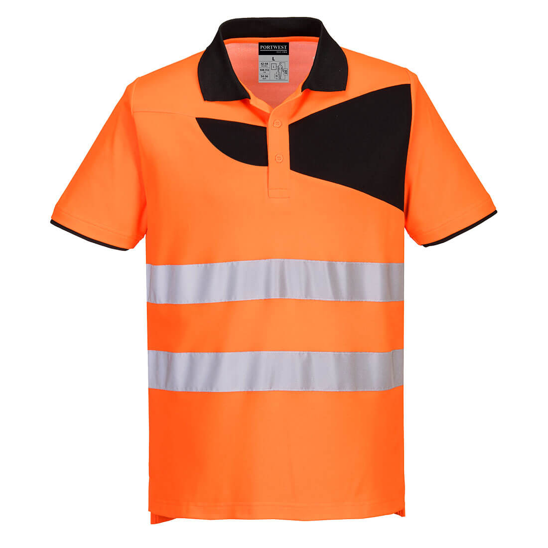 Блуза пике, PW212 OBR PW3 HI VIS, от PORTWEST, с къси ръкави | РАБОТНИ ОБЛЕКЛА