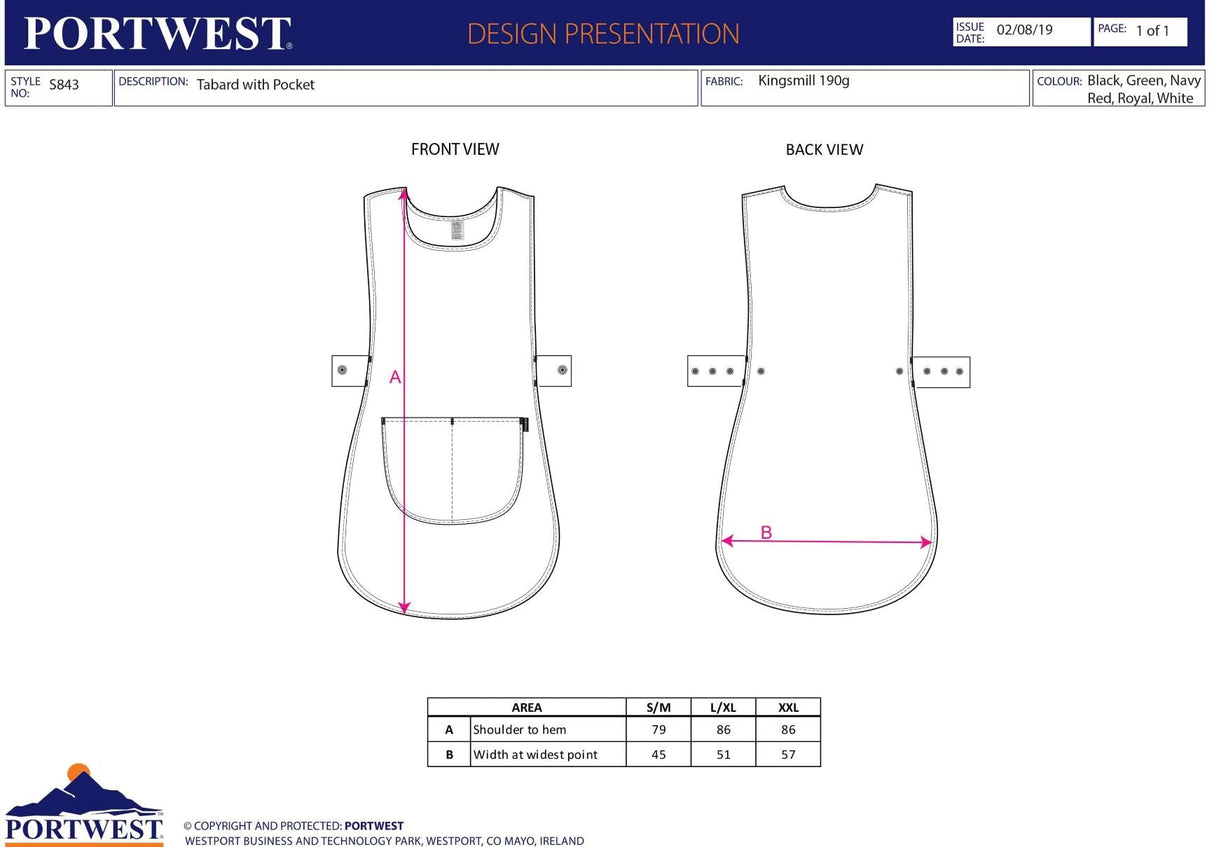 Престилка тип пончо, S843 NAR, от PORTWEST | РАБОТНИ ОБЛЕКЛА от Mtex Professiona