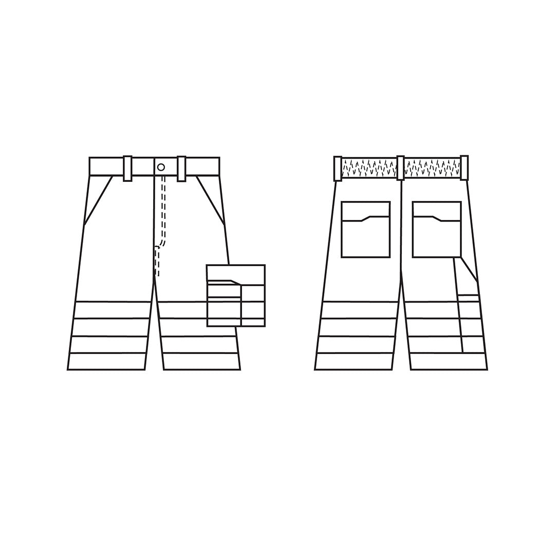 Къси панталон, DROGOWIEC YER HI VIS, от SARAWORKWEAR| РАБОТНИ ОБЛЕКЛА от Mtex Professional