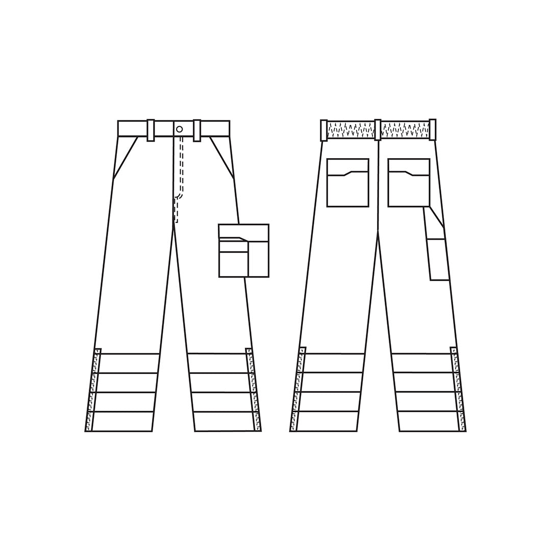 Панталон, DROGOWIEC ORR HI VIS, от SARAWORKWEAR, контрастен| РАБОТНИ ОБЛЕКЛА от Mtex Professional
