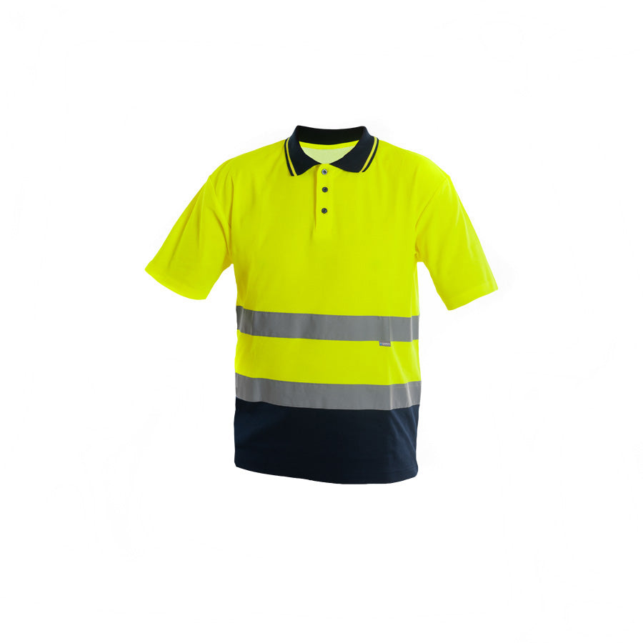 Блуза пике, DROGOWIEC YER HI VIS, от SARAWORKWEAR, контрастна| РАБОТНИ ОБЛЕКЛА от Mtex Professional