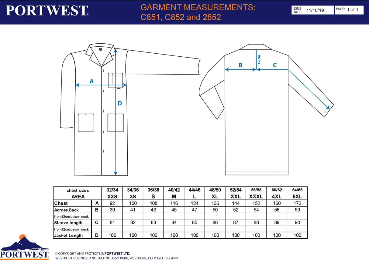 Престилка, C852 WHR, от PORTWEST| РАБОТНИ ОБЛЕКЛА от Mtex Professional