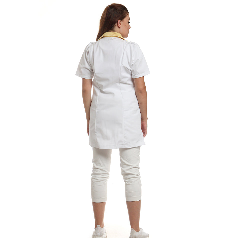 Престилка, 52257 WHITE-VANILLA, от WEITBLICK, къс ръкав | РАБОТНИ ОБЛЕКЛА от Mtex Professional