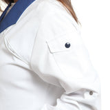 Дамска манта, 51552 WHITE-BLUE, от WEITBLICK, дълъг ръкав | РАБОТНИ ОБЛЕКЛА от Mtex Professional