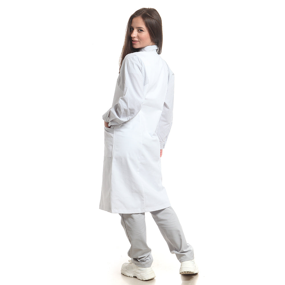 Дамска манта, 51955 GREY STRIPES, от WEITBLICK, дълъг ръкав | РАБОТНИ ОБЛЕКЛА от Mtex Professional