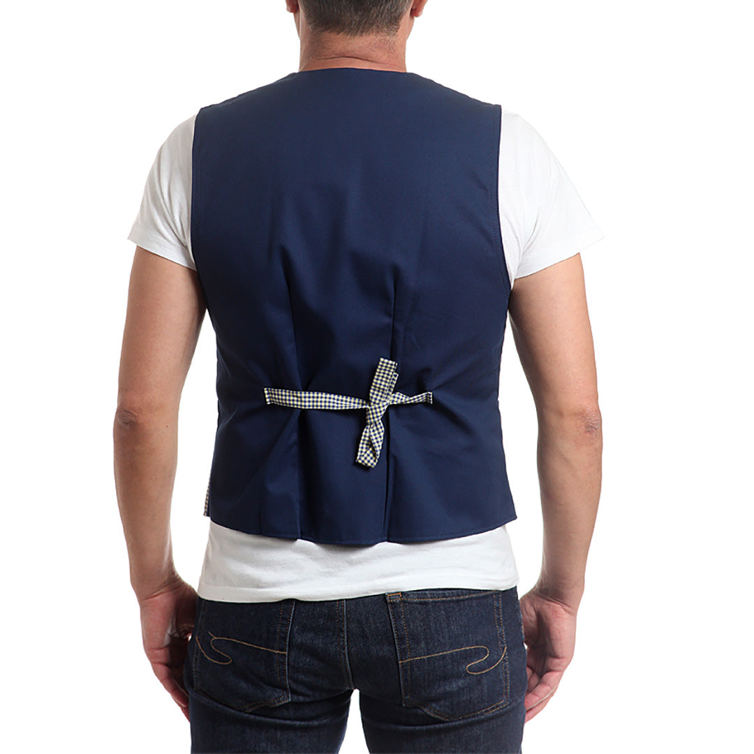 Елек, 14034 NAVY-YELLOW SMALL CHECK, от WEITBLICK | РАБОТНИ ОБЛЕКЛА от Mtex Professional