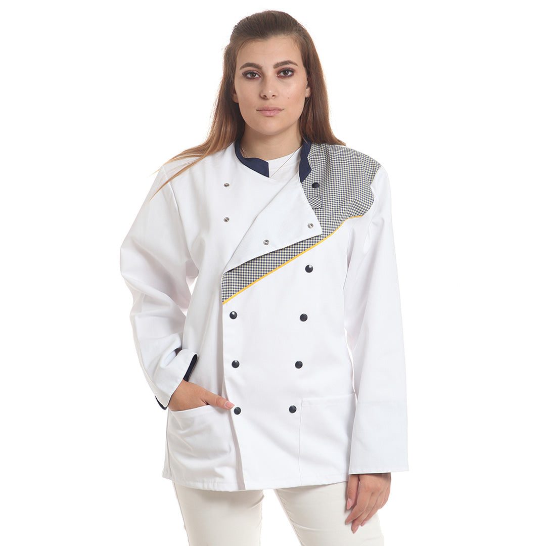 Яке, 18034 NAVY-YELLOW SMALL CHECK, от WEITBLICK | РАБОТНИ ОБЛЕКЛА от Mtex Professional