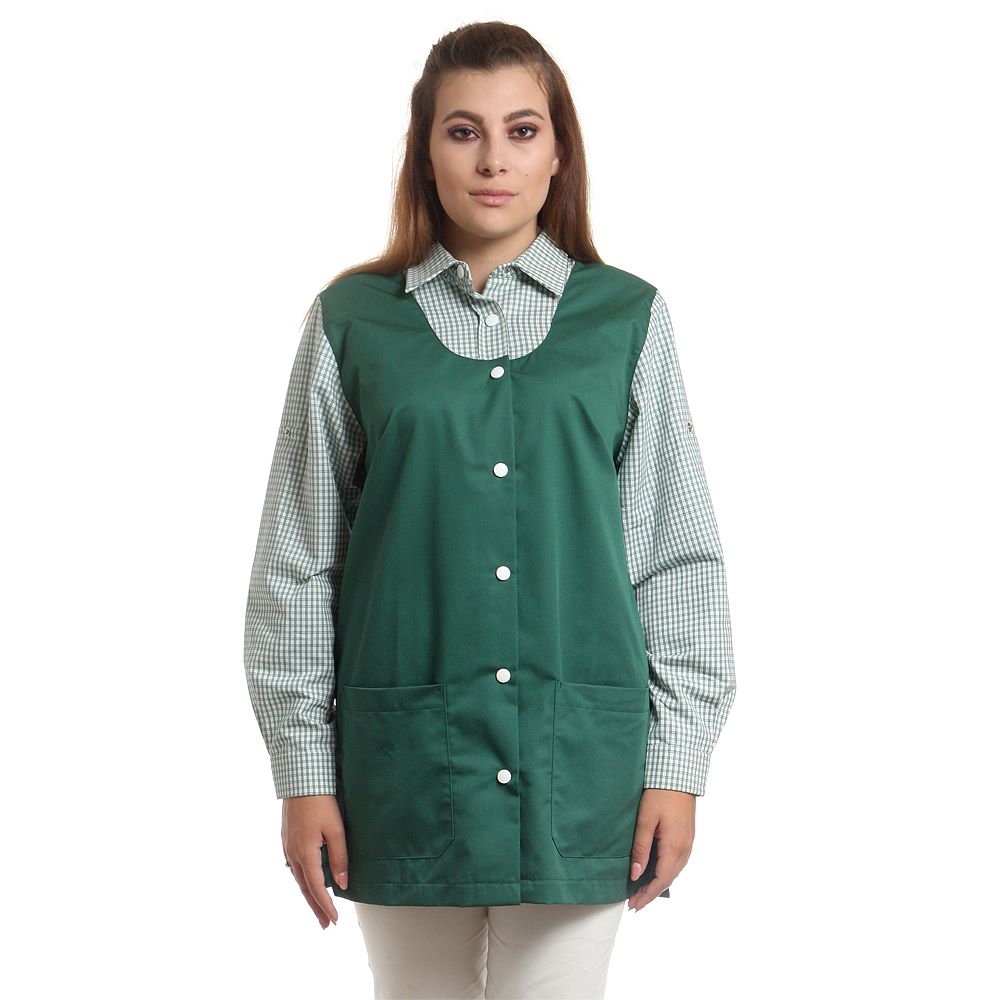 Туника, 14902 GREEN CHECK, от WEITBLICK, дълъг ръкав| РАБОТНИ ОБЛЕКЛА от Mtex Professional