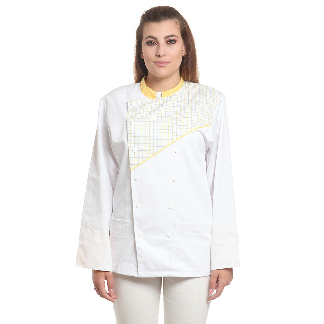 Яке, 18070 WHITE-YELLOW SMALL CHECK, от WEITBLICK | РАБОТНИ ОБЛЕКЛА от Mtex Professional