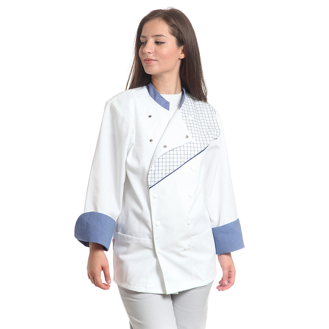 Яке 18073 BLUE SMALL CHECK, от WEITBLICK | РАБОТНИ ОБЛЕКЛА от Mtex Professional