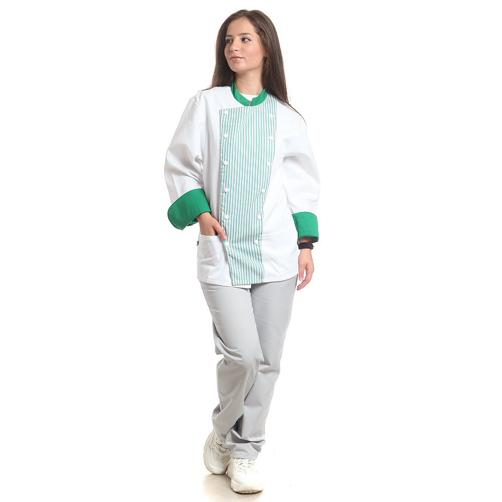 Дамско яке, 18404 GREEN-GREY STRIPES, от WEITBLICK, от WEITBLICK | РАБОТНИ ОБЛЕКЛА от Mtex Professional