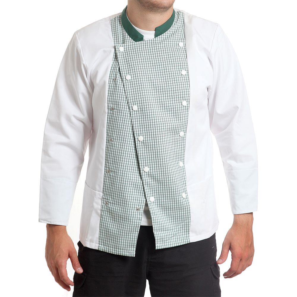 Унисекс яке, 18702 WHITE/GREEN CHECK, от WEITBLICK | РАБОТНИ ОБЛЕКЛА от Mtex Professional