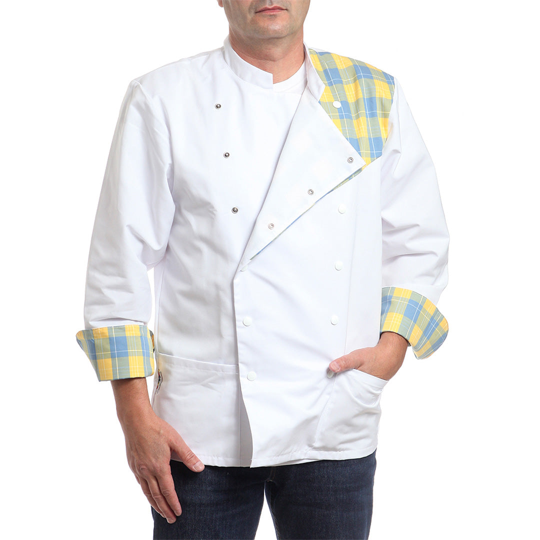 Яке, 18967 SKY BLUE-YELLOW CHECK, от WEITBLICK | РАБОТНИ ОБЛЕКЛА от Mtex Professional