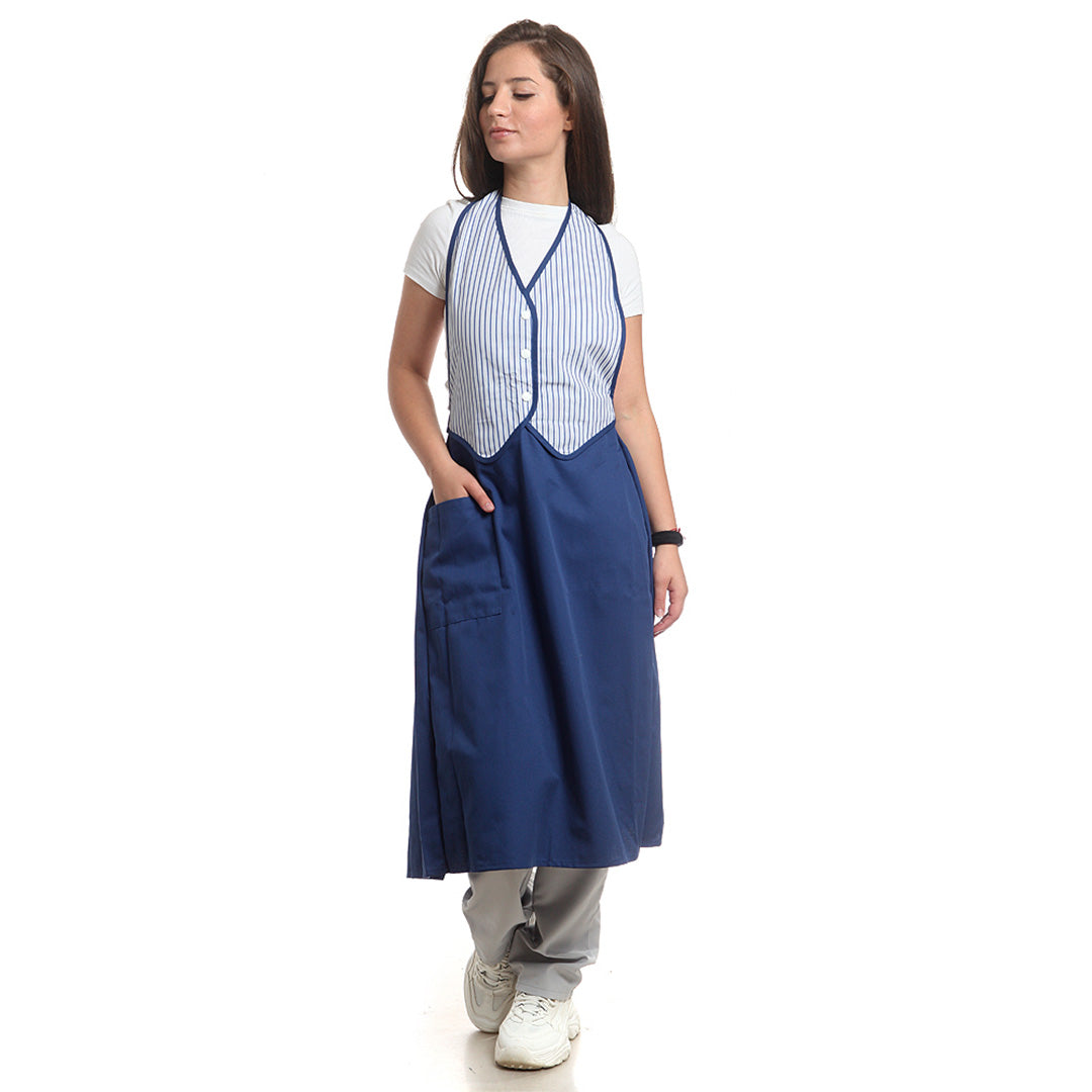 Престилка елек, 88401 NAVY GREY STRIPES, от WEITBLICK | РАБОТНИ ОБЛЕКЛА от Mtex Professional