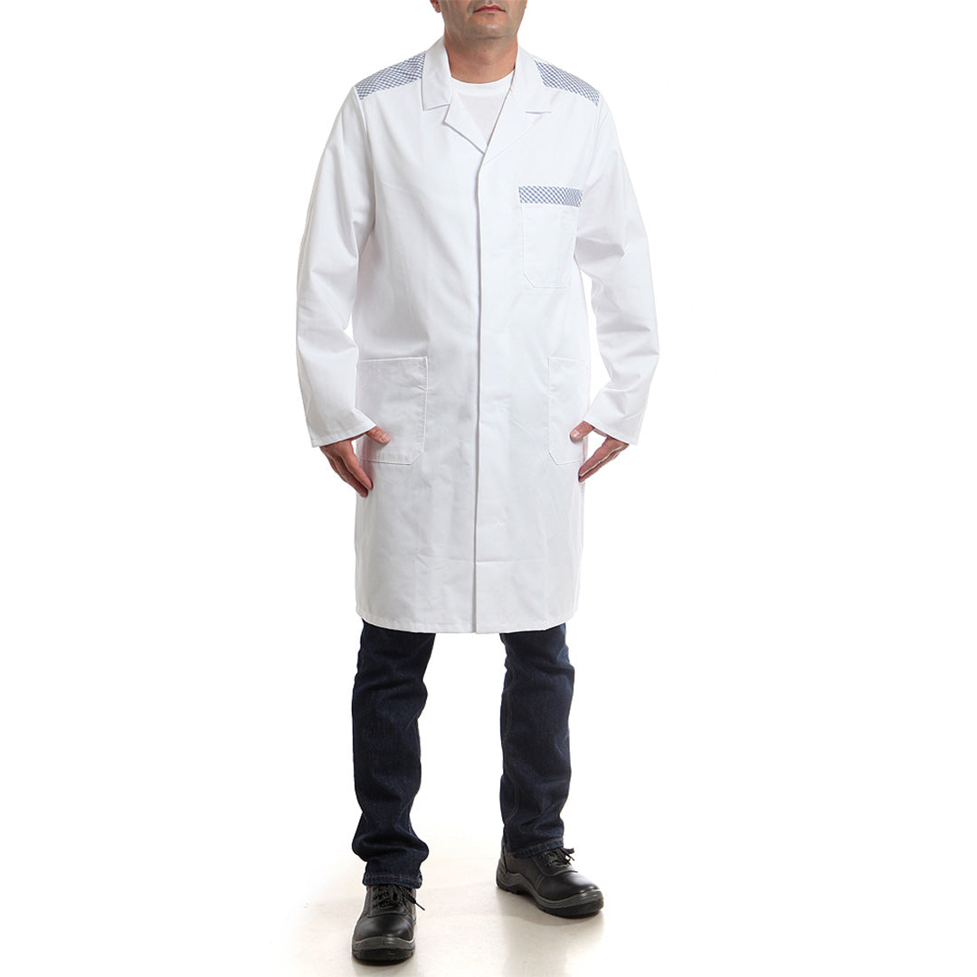 Мъжка манта, 11703 BLUE SMALL CHECK, от WEITBLICK | РАБОТНИ ОБЛЕКЛА от Mtex Professional