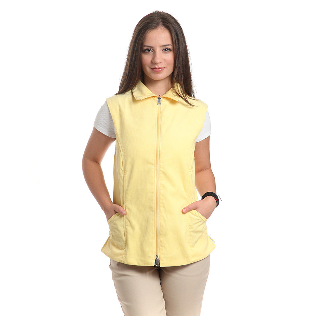 Дамски двулицев елек, 14257 YELLOW-WHITE, от WEITBLICK | РАБОТНИ ОБЛЕКЛА от Mtex Professional