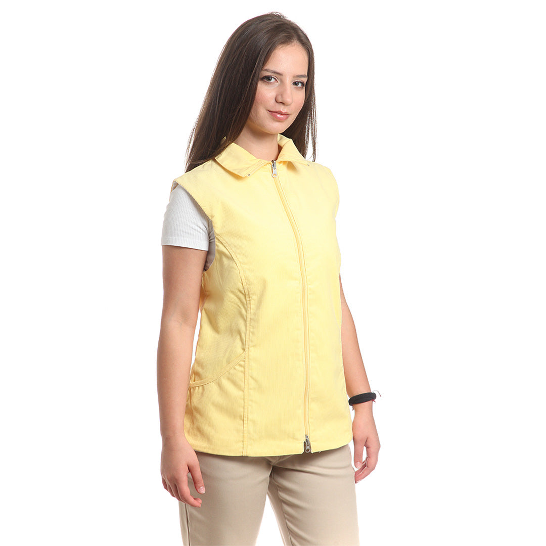 Дамски двулицев елек, 14257 YELLOW-WHITE, от WEITBLICK | РАБОТНИ ОБЛЕКЛА от Mtex Professional