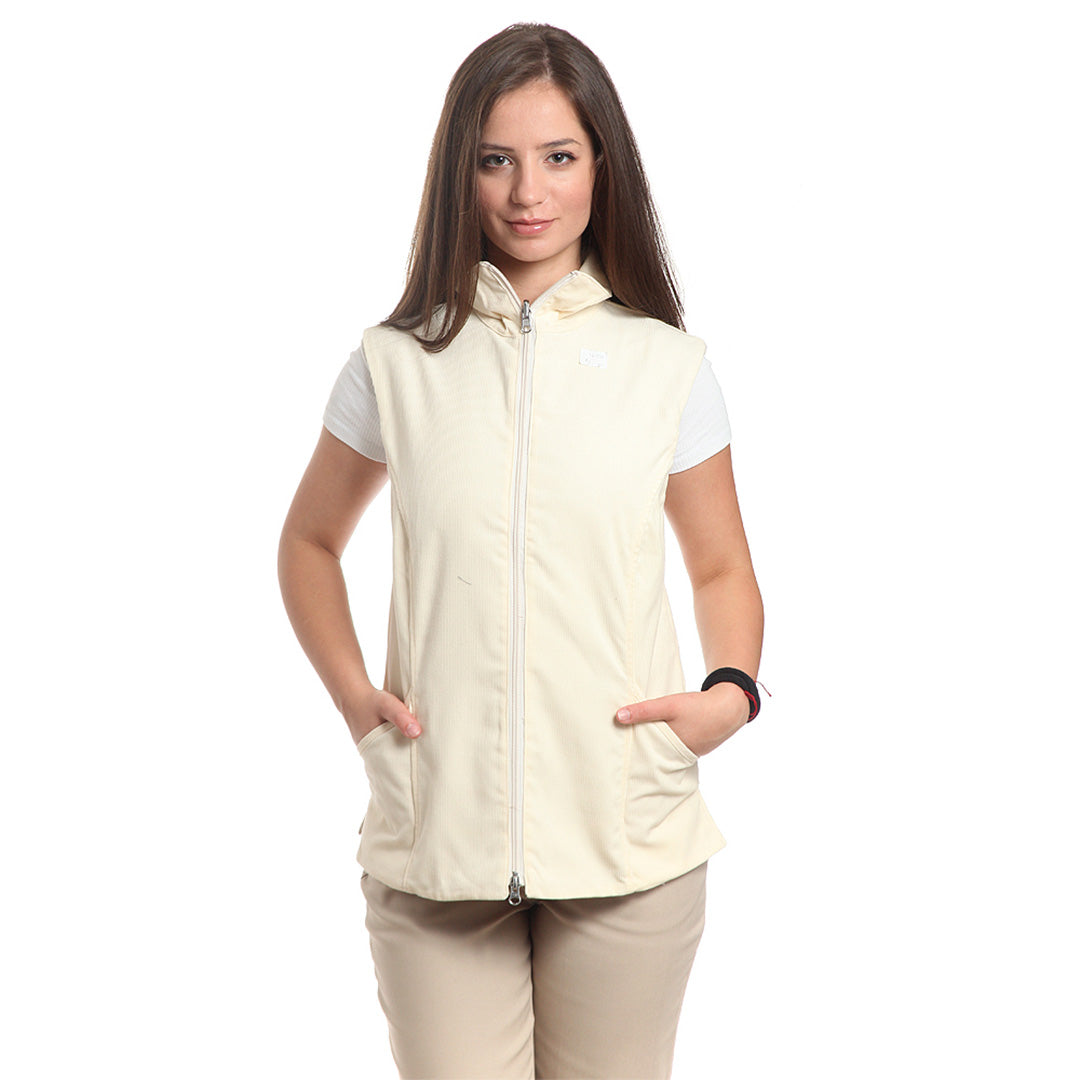 Дамски двулицев елек, 14258 SAND-WHITE, от WEITBLICK | РАБОТНИ ОБЛЕКЛА от Mtex Professional