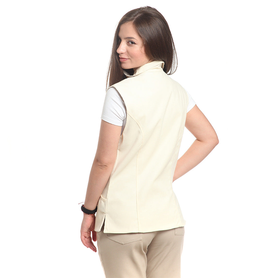 Дамски двулицев елек, 14258 SAND-WHITE, от WEITBLICK | РАБОТНИ ОБЛЕКЛА от Mtex Professional