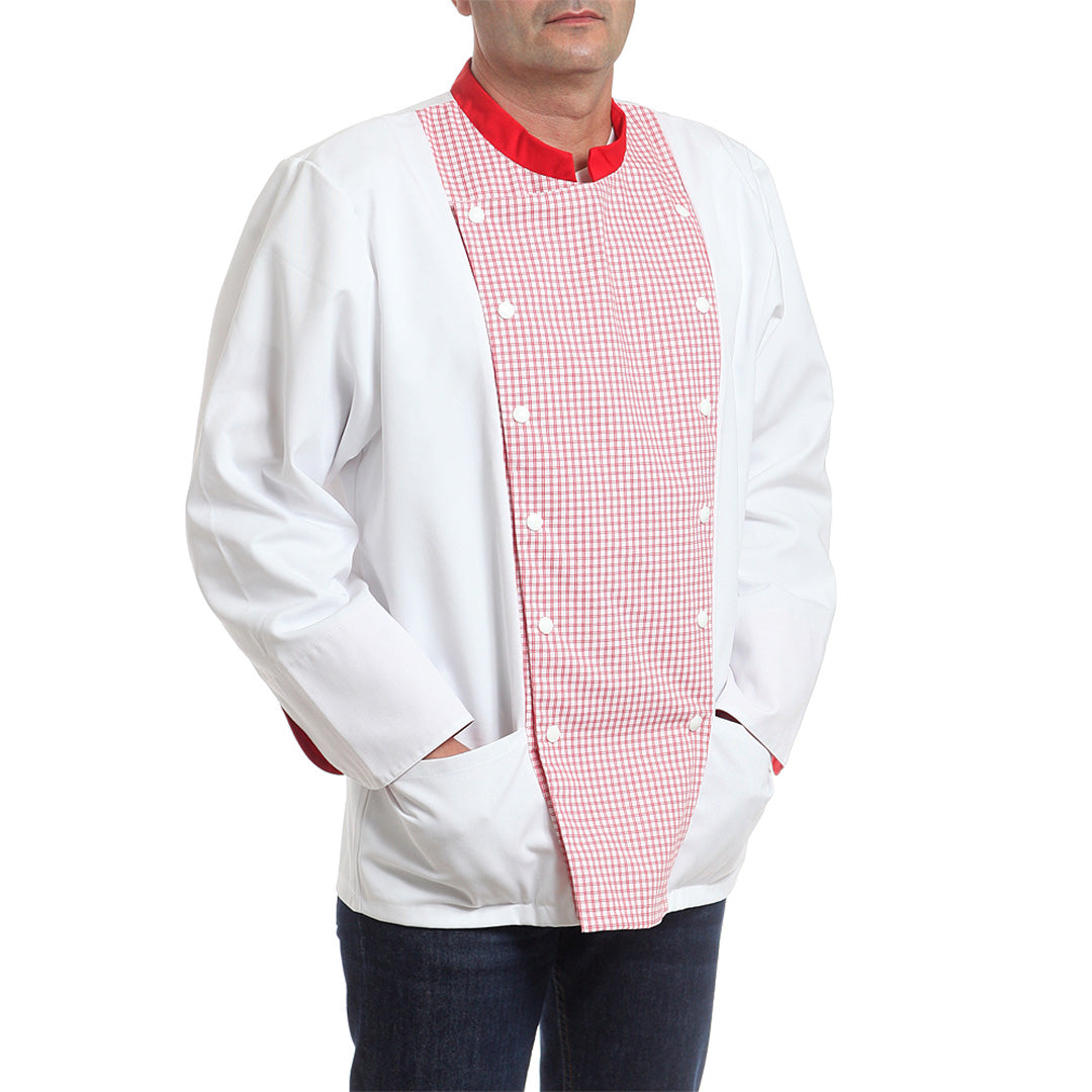 Унисекс яке 18701 WHITE/RED CHECK, от WEITBLICK | РАБОТНИ ОБЛЕКЛА от Mtex Professional