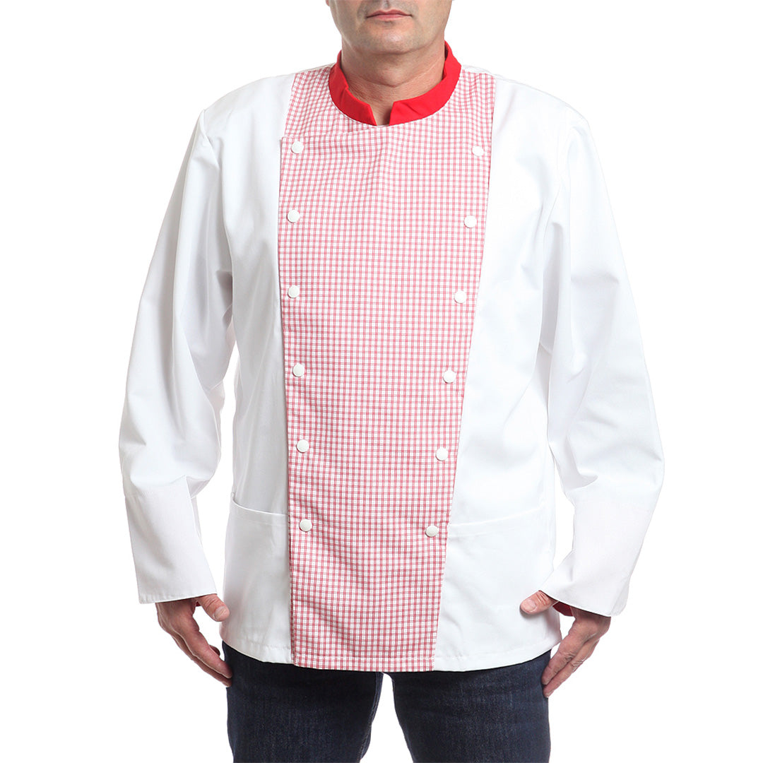 Унисекс яке 18701 WHITE/RED CHECK, от WEITBLICK | РАБОТНИ ОБЛЕКЛА от Mtex Professional