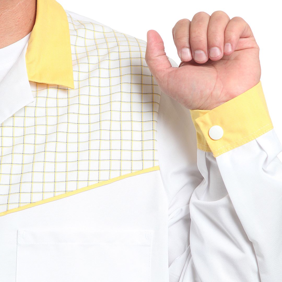 Мъжка манта, 11070 YELLOW CHECK, от WEITBLICK | РАБОТНИ ОБЛЕКЛА от Mtex Professional