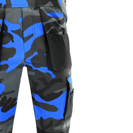 Полугащеризон KING CAMO BLUE| РАБОТНИ ОБЛЕКЛА от Mtex Professional