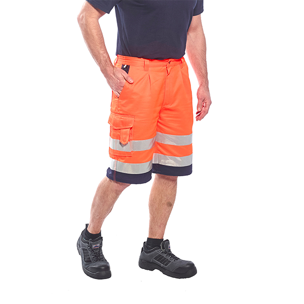 Къси панталони, E043 ONR HI-VIS, от PORTWEST | Работни облекла