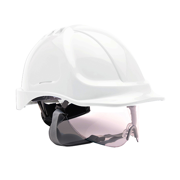 Каска, PW55 WHR ENDURANCE, от PORTWEST, с прозрачен визьор | ЛПС