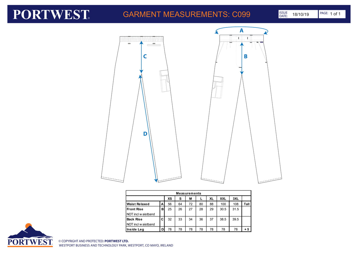 Дамски панталон C099 BKR COMBAT от PORTWEST | Работно облекло