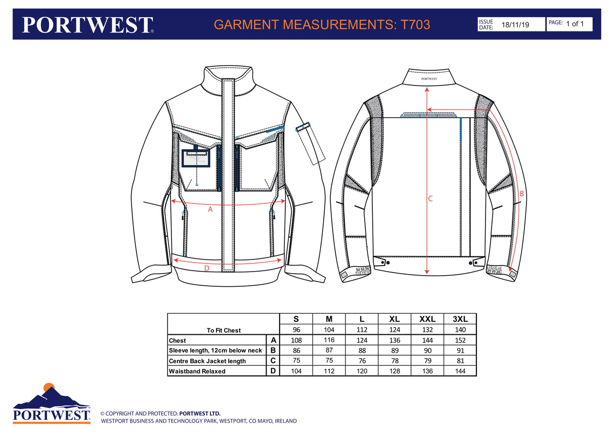 Яке T703 PBR WX3 от PORTWEST | Работно облекло