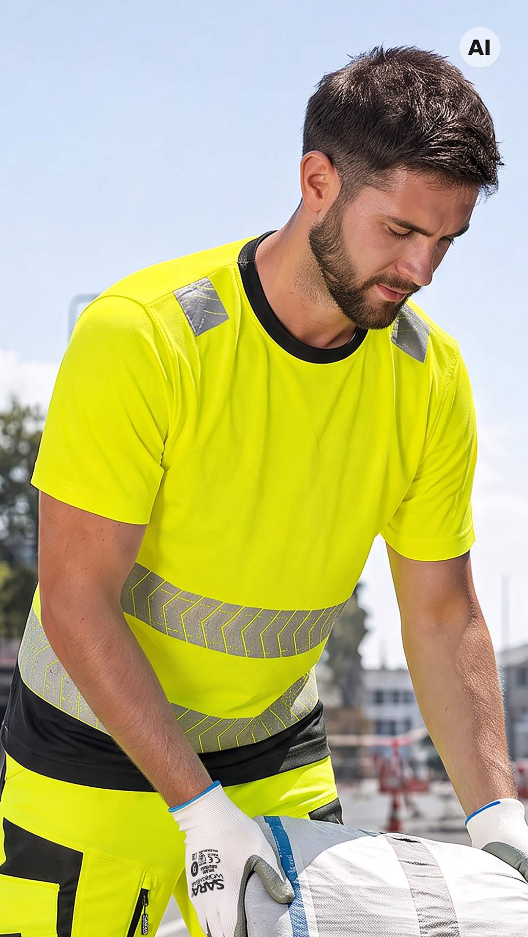 Тениска HI-VIS DROGOWIEC COMFORT YELLOW