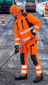 Зимен панталон HI-VIS DROGOWIEC COMFORT WINTER ORANGE