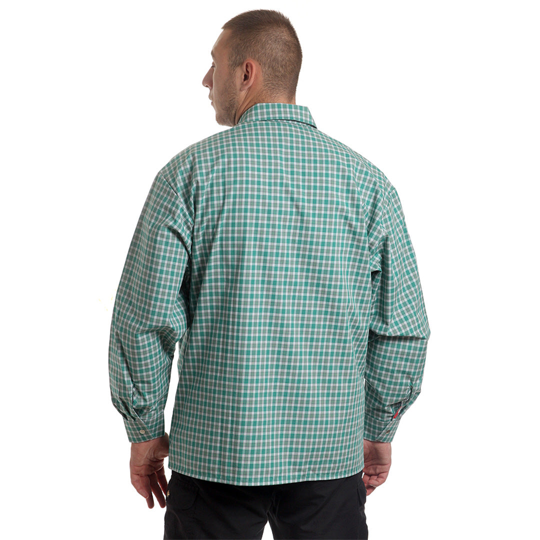 Риза 91893 GREEN GREY CHECK от Mtex Professional