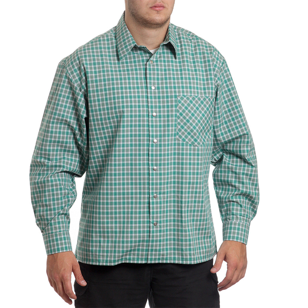 Риза 91893 GREEN GREY CHECK от Mtex Professional