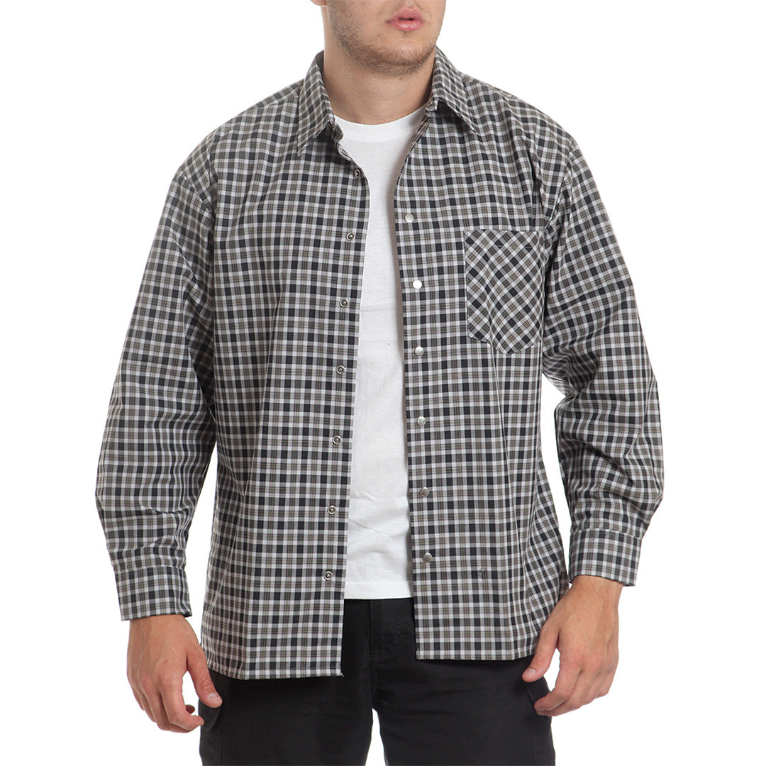 Риза 91890 BLACK GREY CHECK от Mtex Professional