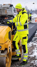 Зимен панталон HI-VIS DROGOWIEC COMFORT WINTER YELLOW