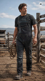 Полугащеризон RODEO JEANS BLACK