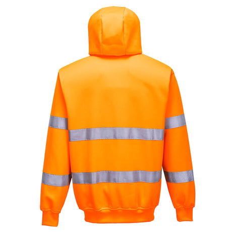 Суитчър, B305 ORR HI-VIS, от PORTWEST, с качулка и цип | Работни облекла