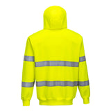 Суитчър, B305 YER HI-VIS, от PORTWEST, с качулка и цип | Работни облекла