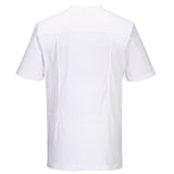 Тениска C195 WHITE CHEF COTTON MESHIAR | РАБОТНИ ОБЛЕКЛА от Mtex Professional