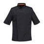 Готварско яке C746 BLACK STRETCH MESH AIR PRO, с къс ръкав