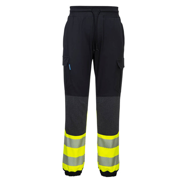 Панталон KX341 BLACK/YELLOW HI-VIS FLEXI, с връзки | РАБОТНИ ОБЛЕКЛА от Mtex Professional