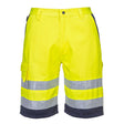 Къси панталони L043 NAVY HI-VIS LIGHTWEIGHT | РАБОТНИ ОБЛЕКЛА от Mtex Professional